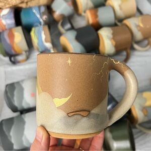Sven Ceramics crescent moon and lightning mug